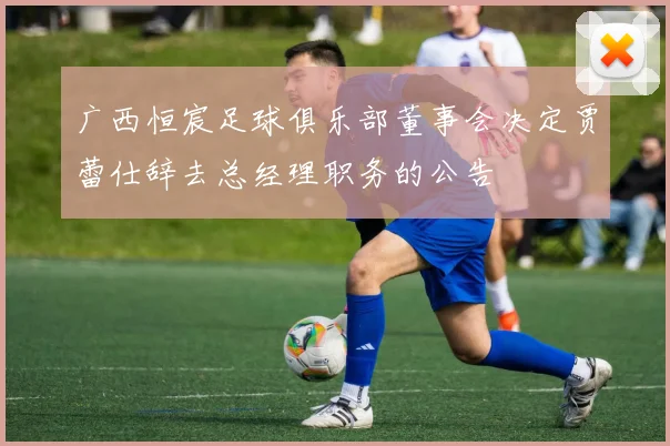 广西恒宸足球俱乐部董事会决定贾蕾仕辞去总经理职务的公告
